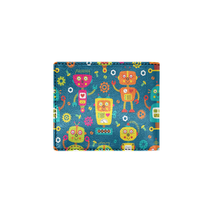 Robot Pattern Print Design A04 Men's ID Card Wallet