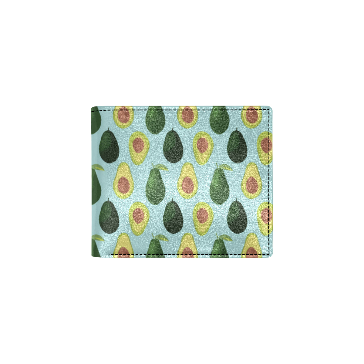 Avocado Pattern Print Design 04 Men's ID Card Wallet
