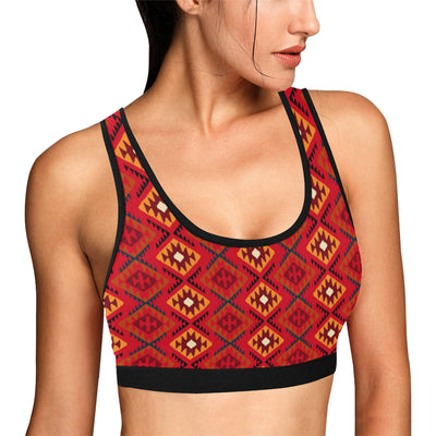 Aztec Pattern Print Design 06 Sports Bra