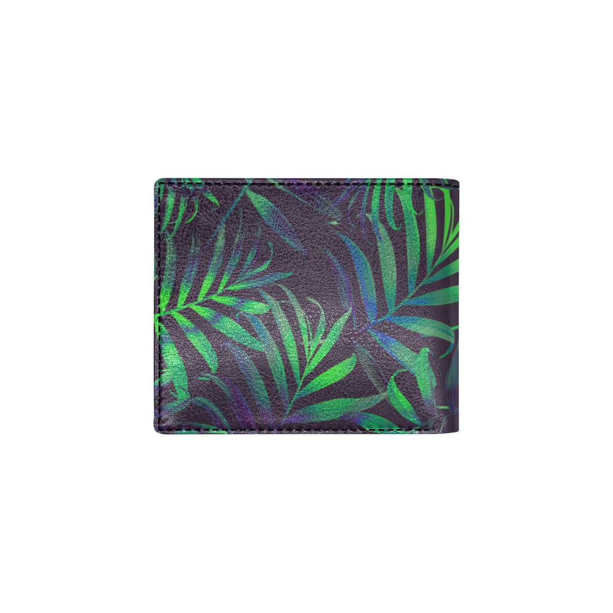 Palm Leaves Pattern Print Design PL01 Men's ID Card Wallet