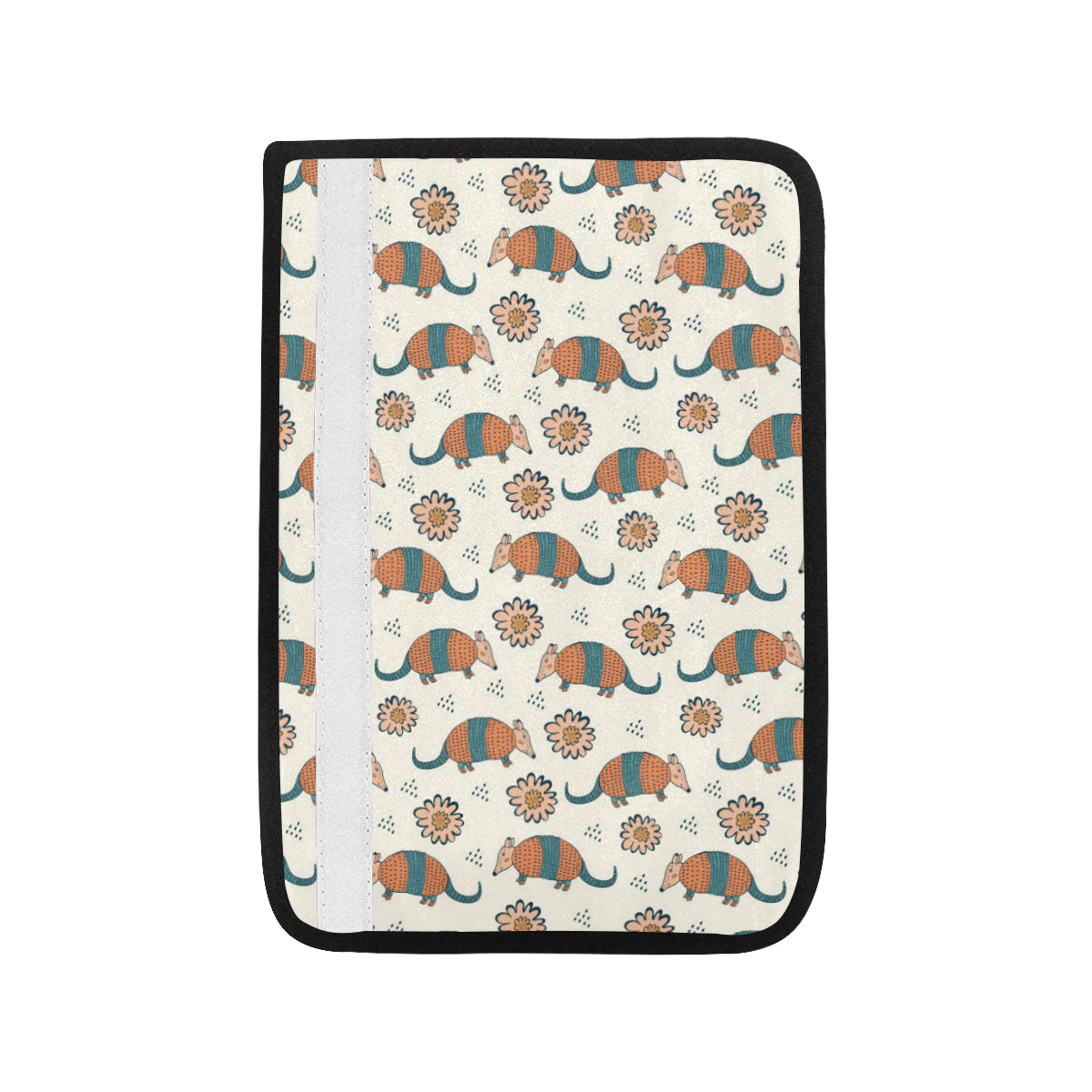 Armadillo Pattern Print Design 02 Car Seat Belt Cover
