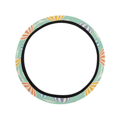 Ballon Pattern Print Design 01 Steering Wheel Cover with Elastic Edge