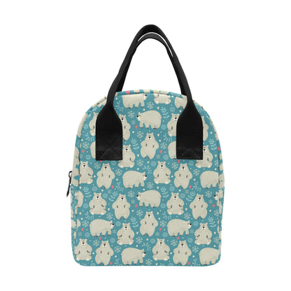 Bear Pattern Print Design BE04 Insulated Lunch Bag