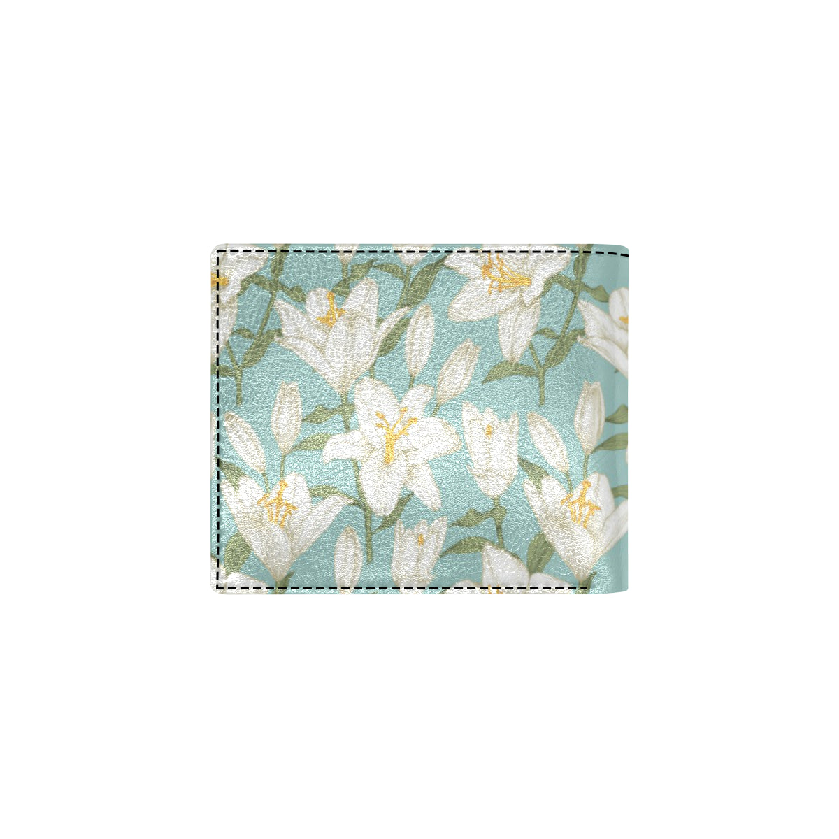 Lily Pattern Print Design LY09 Men's ID Card Wallet