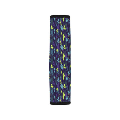 Shark Neon color Print Car Seat Belt Cover