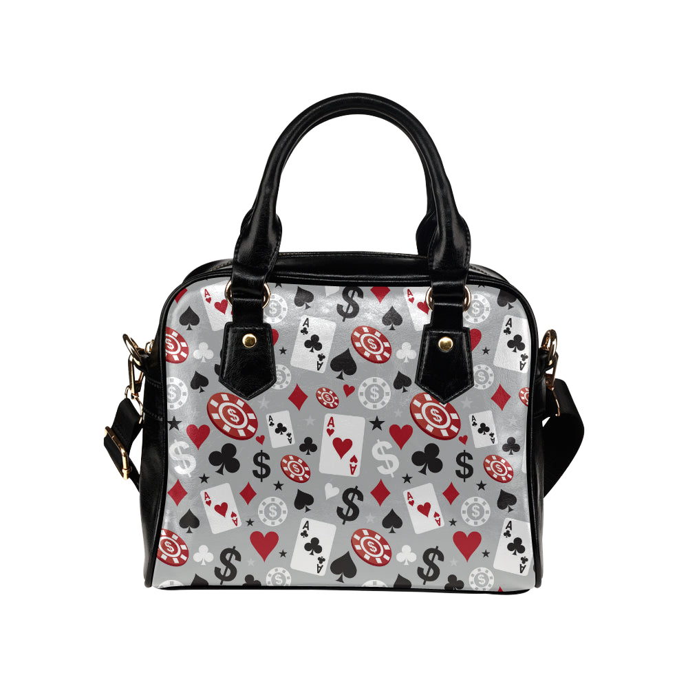 Casino Pattern Print Design 01 Shoulder Handbag