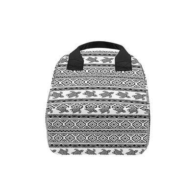 Sea Turtle Tribal Aztec Insulated Lunch Bag