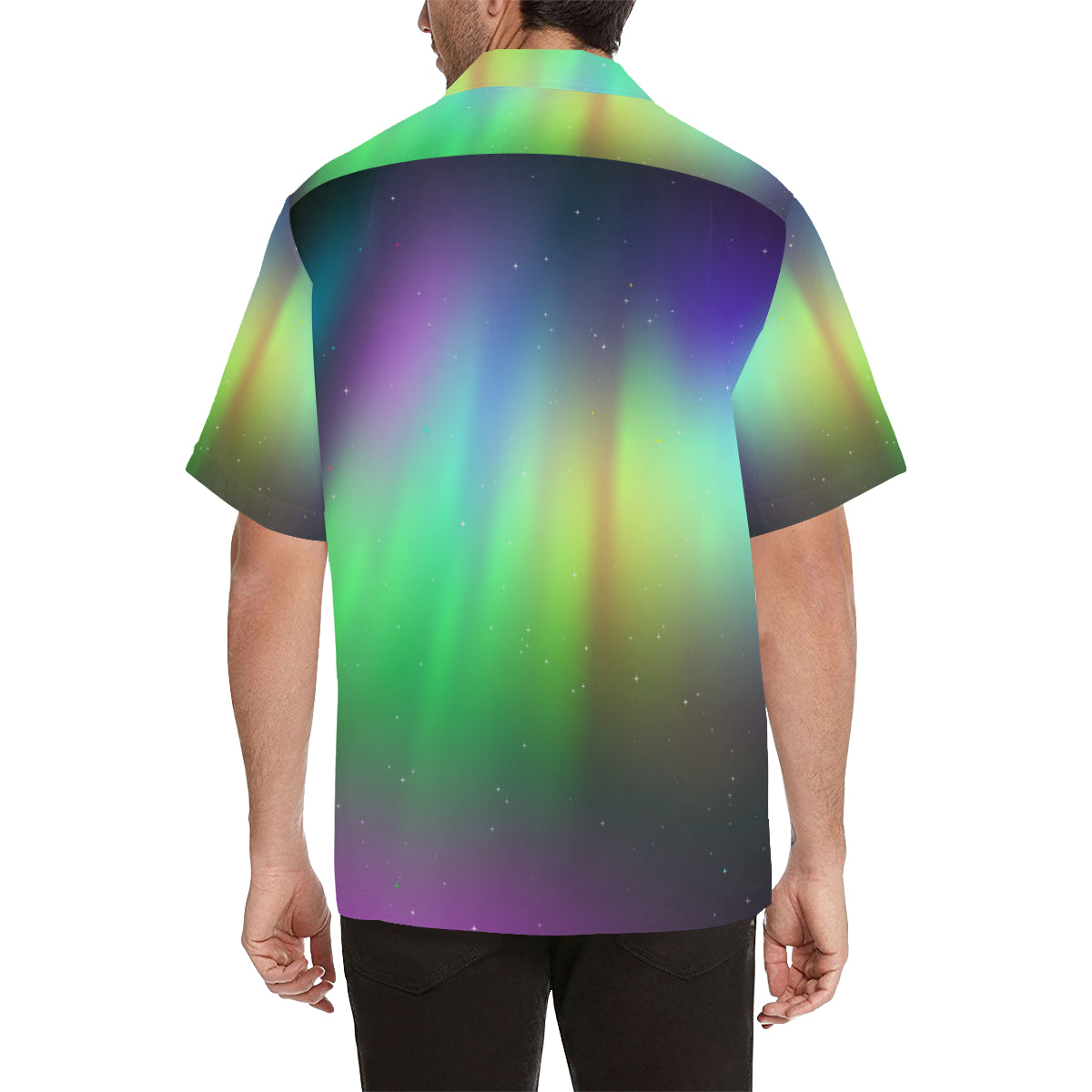Aurora Borealis Pattern Print Design 03 Men's Hawaiian Shirt