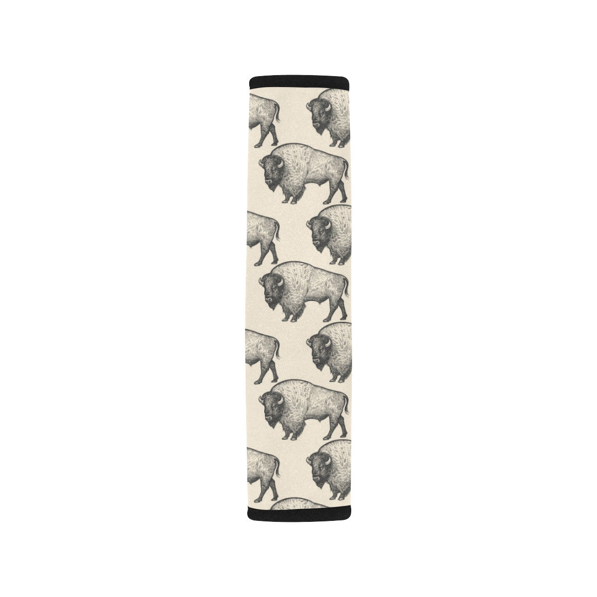 Bison Pattern Print Design 02 Car Seat Belt Cover