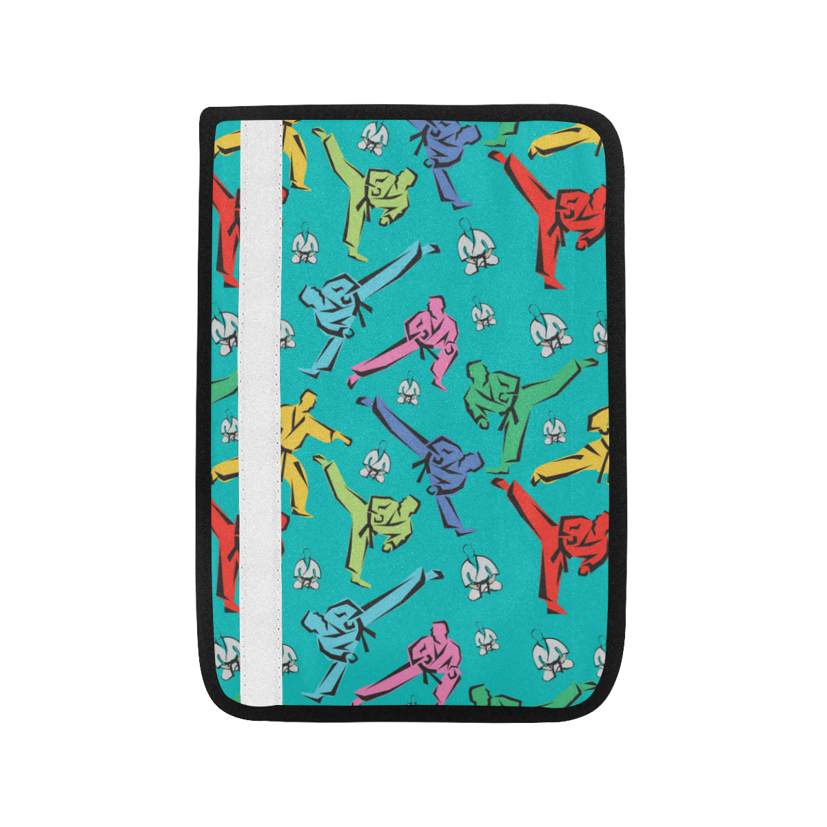 Judo Pattern Print Design 01 Car Seat Belt Cover