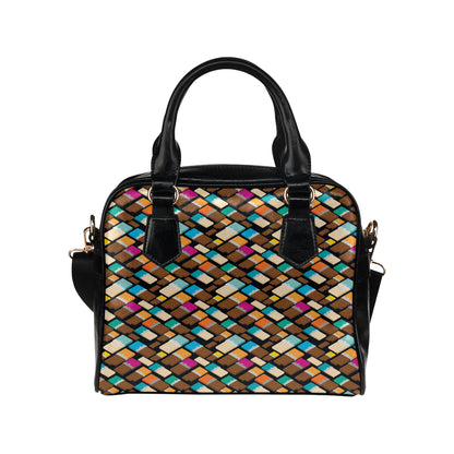 Chocolate Pattern Print Design 02 Shoulder Handbag