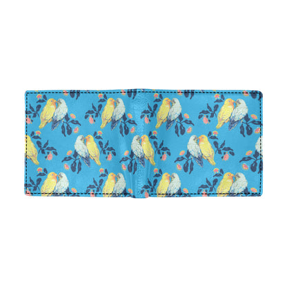 Lovebird Pattern Print Design 03 Men's ID Card Wallet