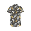 Angel Pattern Print Design 04 Men's Short Sleeve Button Up Shirt