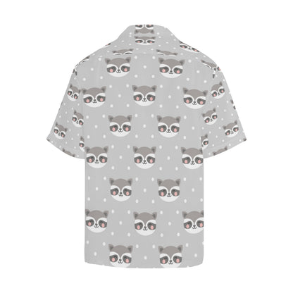 Raccoon Pattern Print Design A04 Men's Hawaiian Shirt