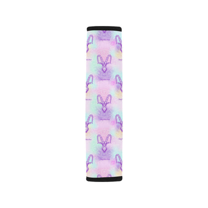 Capricorn Zodiac Pattern Print Design 02 Car Seat Belt Cover