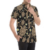 Turtle Polynesian Tribal Hawaiian Men's Short Sleeve Button Up Shirt