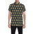 American indian Skull Pattern Men's Short Sleeve Button Up Shirt