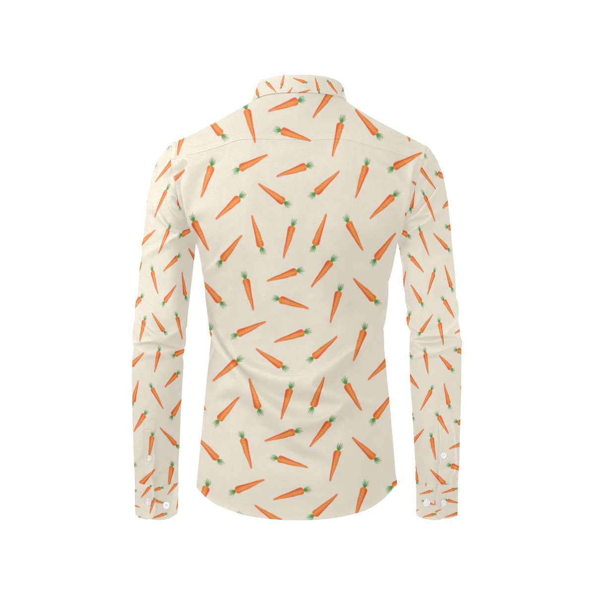 Carrot Pattern Print Design 07 Men's Long Sleeve Shirt