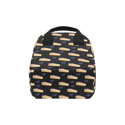 Cheesecake blueberry Pattern Print Design CK01 Insulated Lunch Bag