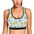 Bird Sweet Themed Print Pattern Sports Bra