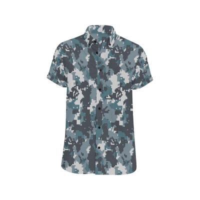 ACU Digital Urban Camouflage Men's Short Sleeve Button Up Shirt