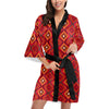 Aztec Pattern Print Design 06 Women's Short Kimono