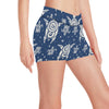 Sea Turtle Tribal Yoga Shorts