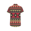 Navajo Pattern Print Design A04 Men's Short Sleeve Button Up Shirt