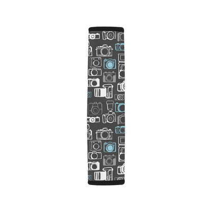 Camera Pattern Print Design 04 Car Seat Belt Cover