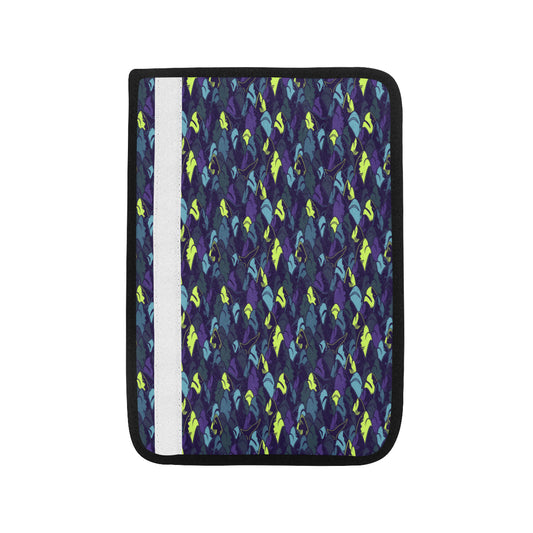 Shark Neon color Print Car Seat Belt Cover