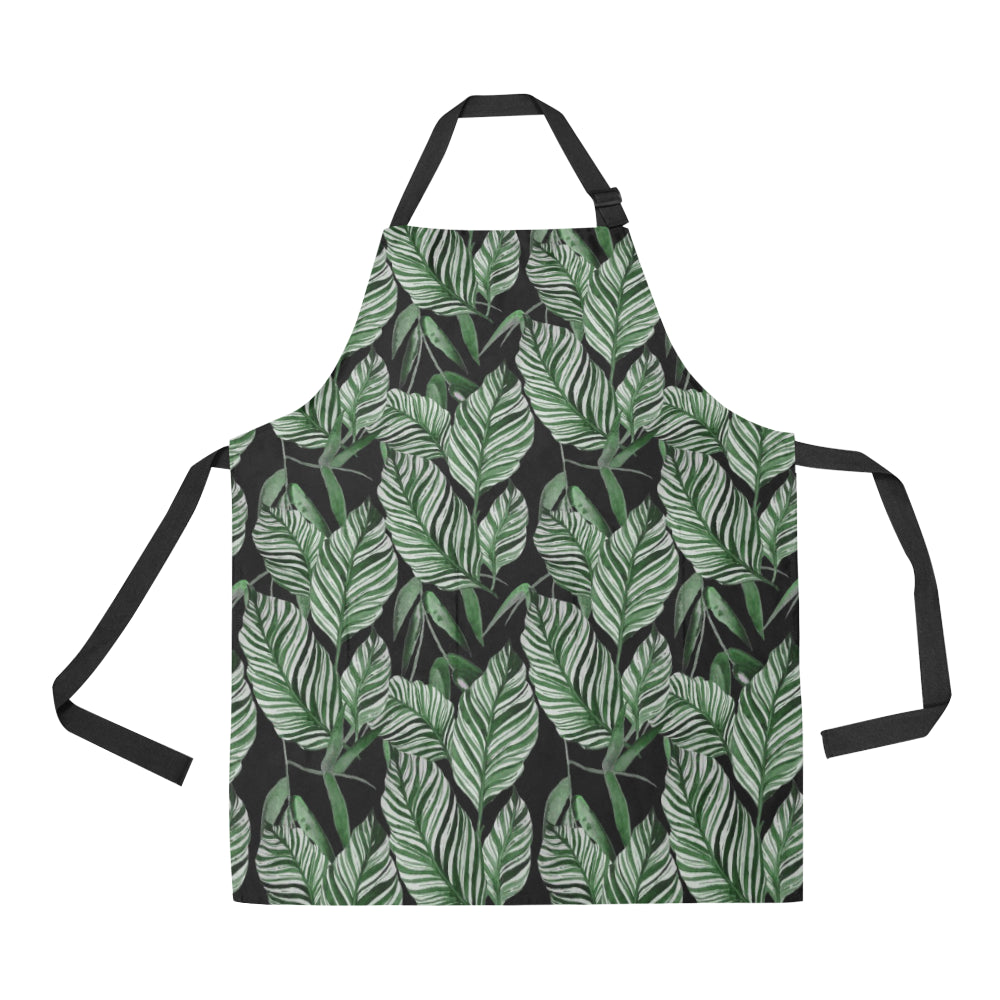 Palm Leaves Pattern Print Design PL09 Apron with Pocket
