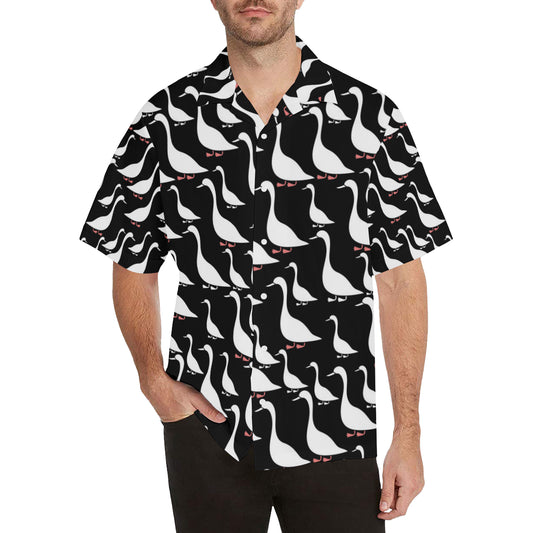 Goose Pattern Print Design 01 Men's Hawaiian Shirt