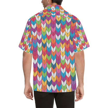 Knit Pattern Print Design 01 Men's Hawaiian Shirt