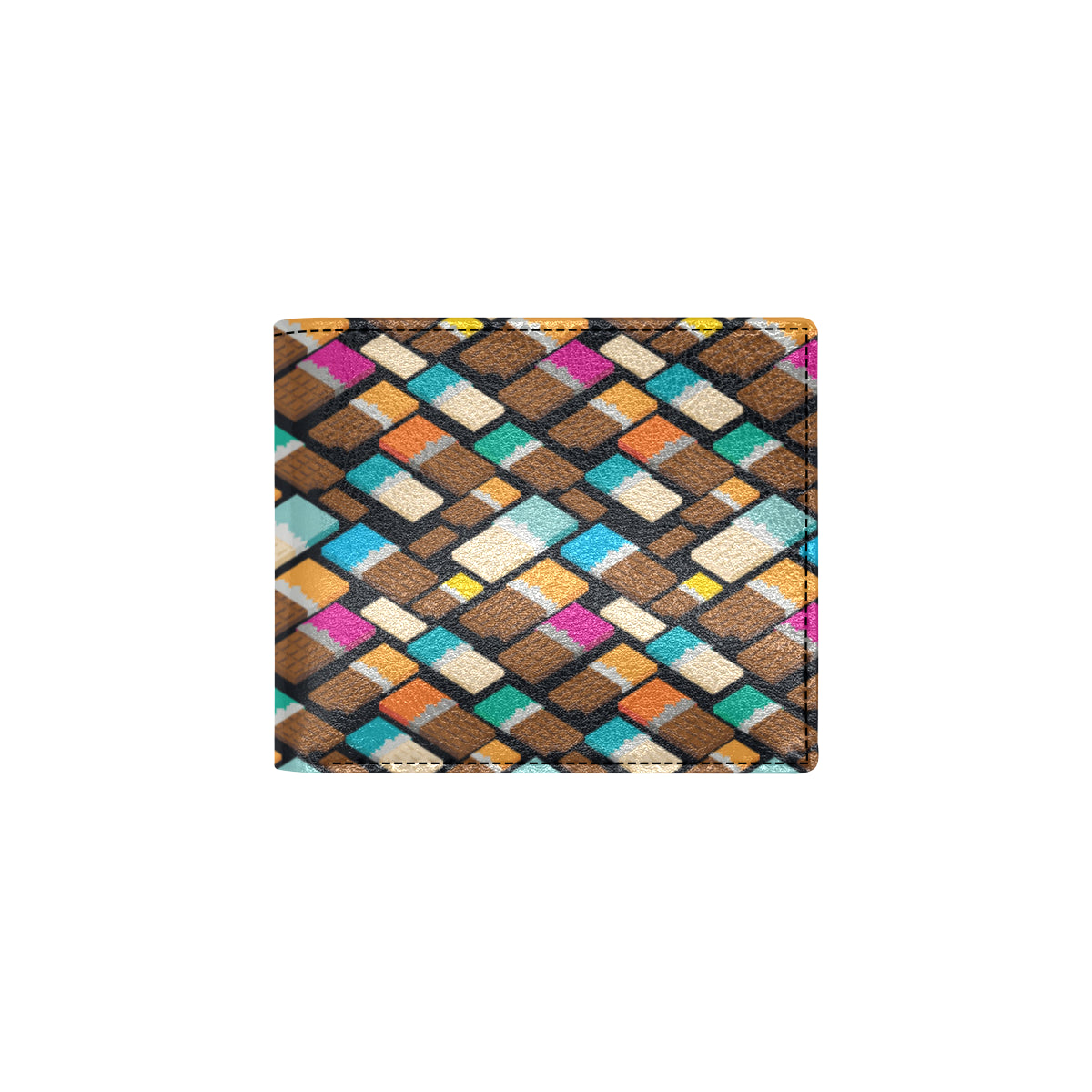 Chocolate Pattern Print Design 02 Men's ID Card Wallet
