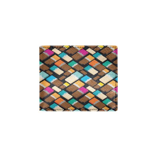 Chocolate Pattern Print Design 02 Men's ID Card Wallet
