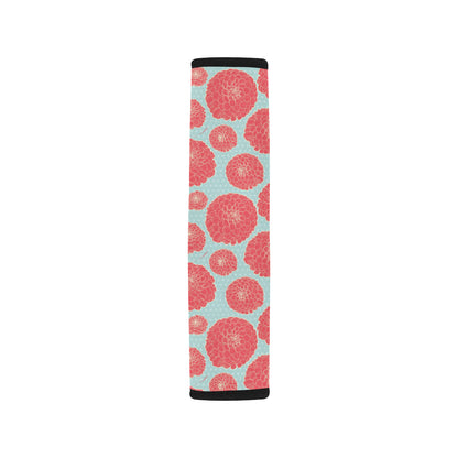 Marigold Pattern Print Design MR03 Car Seat Belt Cover