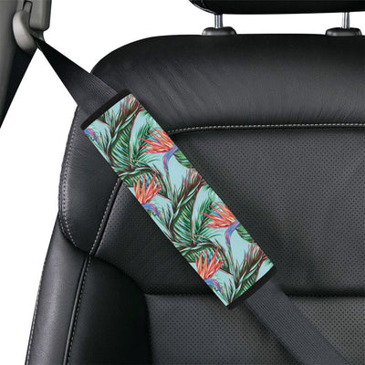 Bird Of Paradise Pattern Print Design BOP01 Car Seat Belt Cover