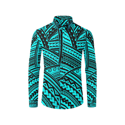 Polynesian Tribal Men's Long Sleeve Shirt