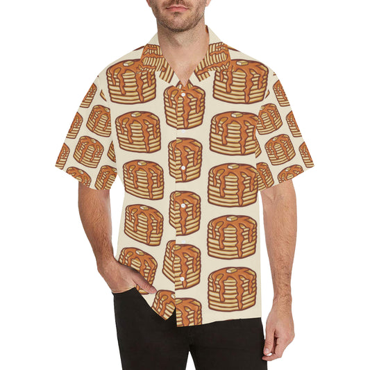 Pancake Pattern Print Design A02 Men's Hawaiian Shirt