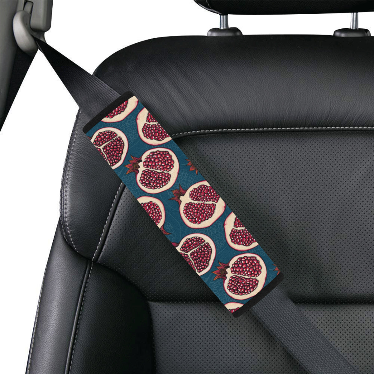 Pomegranate Pattern Print Design PG02 Car Seat Belt Cover