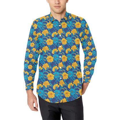 Boa Pattern Print Design 01 Men's Long Sleeve Shirt