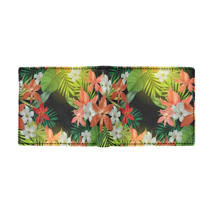 Amaryllis Pattern Print Design AL07 Men's ID Card Wallet