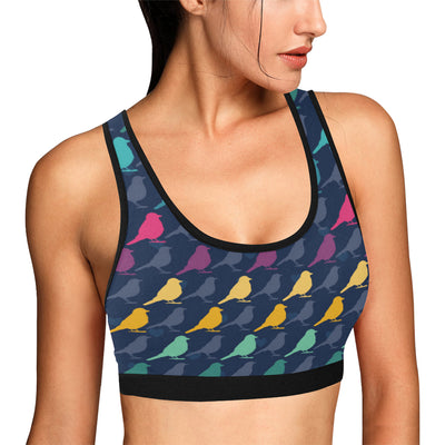 Birds Pattern Print Design 01 Sports Bra