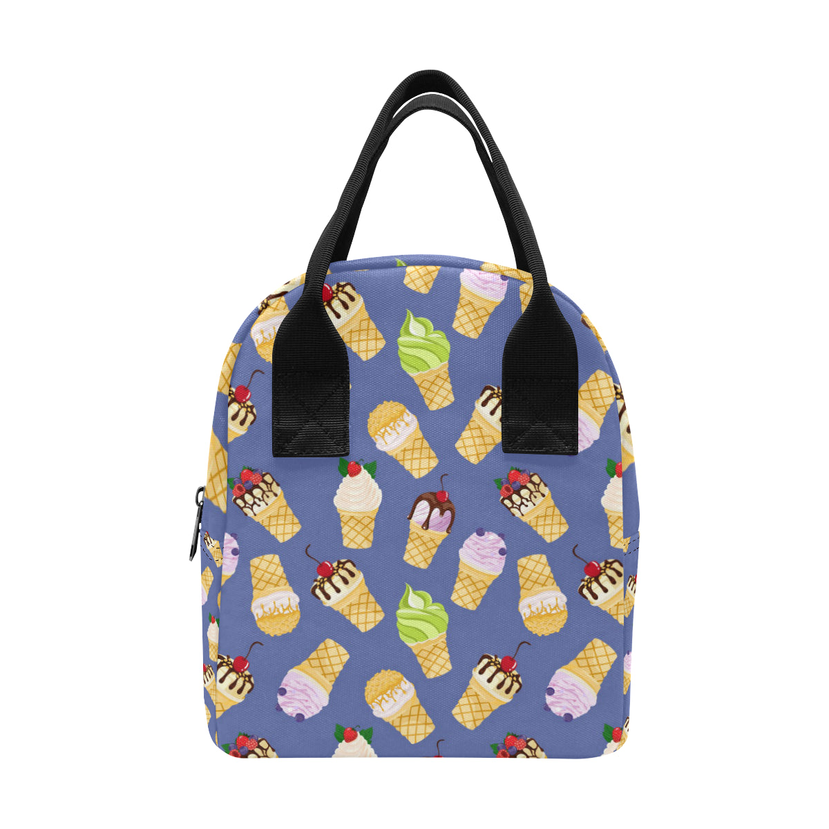 Ice Cream Pattern Print Design IC03 Insulated Lunch Bag