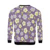 Anemone Pattern Print Design AM013 Men Long Sleeve Sweatshirt