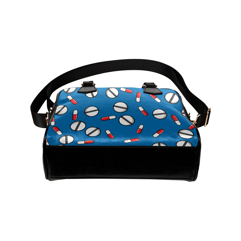 Pill Pattern Print Design A05 Shoulder Handbag