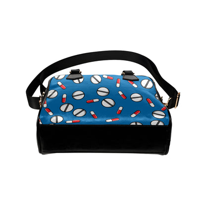 Pill Pattern Print Design A05 Shoulder Handbag