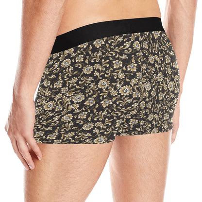 Brocade Pattern Print Design 03 Men's Boxer Briefs