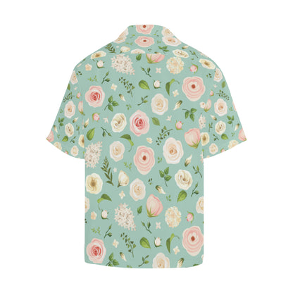 Lisianthus Pattern Print Design 01 Men's Hawaiian Shirt