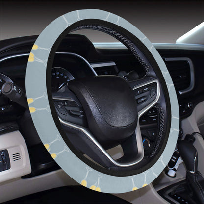 Champagne Pattern Print Design 03 Steering Wheel Cover with Elastic Edge
